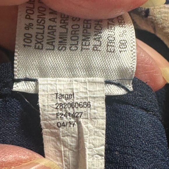 Xhilaration Navy Floral Sheer Short Kimono Cardigan XS/S Whimsigoth Dark Fairy - Picture 6 of 6